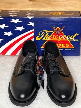 Thorogood Men's Classic Leather Oxford Shoes with Vibram EVA Outsole Size 12 W
